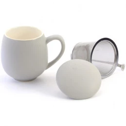 Comprar Taza porcelana blanca, 0,35 l. con filtro y tapa